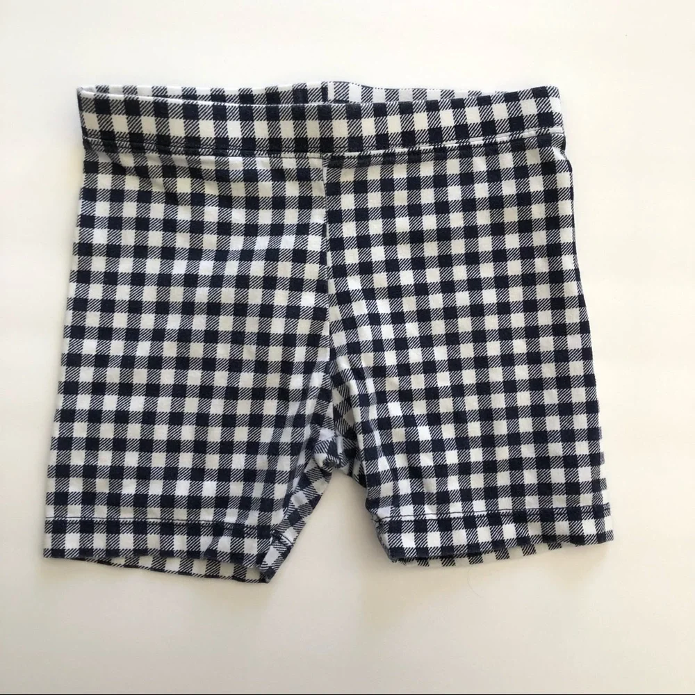 Toddler Shorts Bundle Set of Three Black Blue Polka Dot Gingham Sz 5T